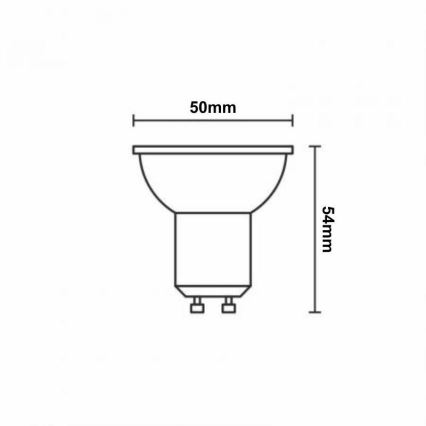 LED RGBW himmennettävä lamppu GU10/4,5W/230V 2700-6500K Wi-Fi Tuya