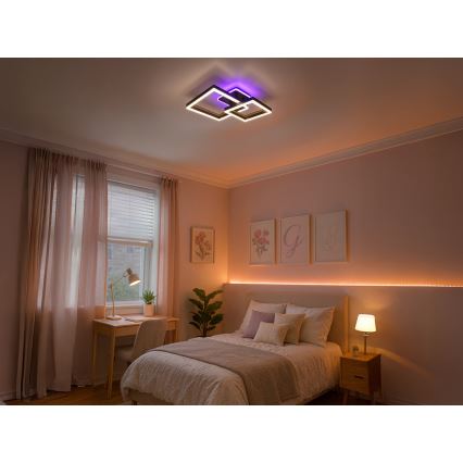LED RGBW Himmennettävä kattovalaisin LED/75W/230V 3000-6500K + kaukosäädin