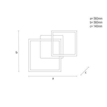 LED RGBW Himmennettävä kattovalaisin LED/75W/230V 3000-6500K + kaukosäädin
