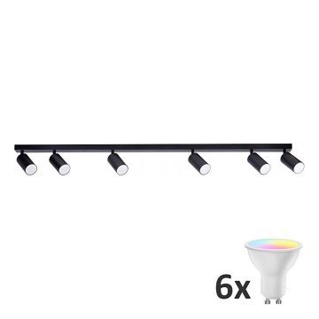 LED RGBW himmennettävä kohdevalaisin ANGIE 6xGU10/6,5W/230V 2700-6500K