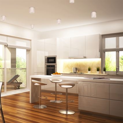 LED RGBW himmennettävä kohdevalaisin JUPITER 1xE27/6,5W/230V 2700-6500K Wi-Fi Ø 13 cm valkoinen