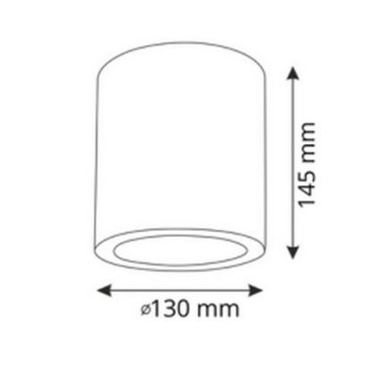 LED RGBW himmennettävä kohdevalaisin JUPITER 1xE27/6,5W/230V 2700-6500K Wi-Fi Ø 13 cm valkoinen