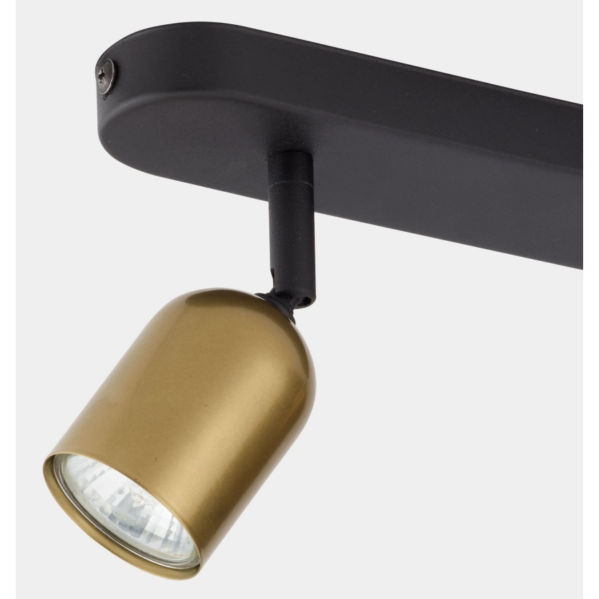 LED RGBW himmennettävä kohdevalaisin TOP 2xGU10/6,5W/230V 2700-6500K kulta/musta