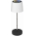 LED RGBW himmennettävä kosketusohjattu ulkokäyttöinen ladattava pöytälamppu LED/2W/5V IP44 1200 mAh harmaa