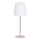 LED RGBW himmennettävä kosketusohjattu ulkokäyttöön tarkoitettu pöytälamppu LUCIA LED/2W/5V 1800/2700/6500K 3600 mAh IP44 beige