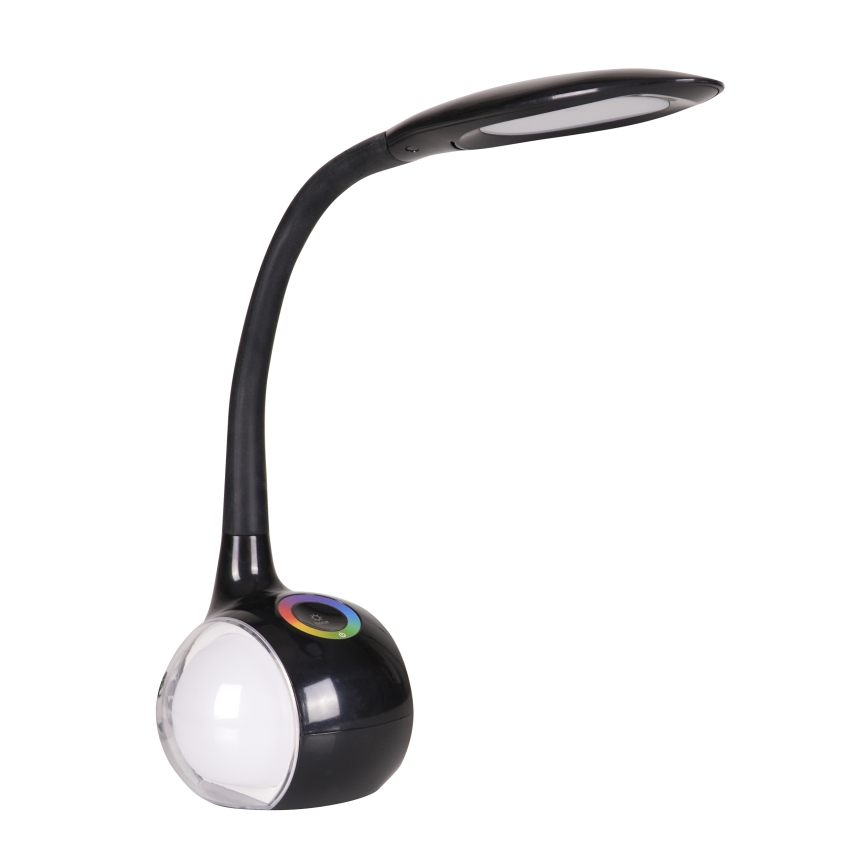 LED RGBW Himmennettävä kosketuspöytävalaisin COSMOS LED/6,5W/230V musta