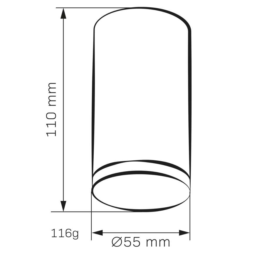 LED RGBW himmennettävä kylpyhuoneen kohdevalaisin TURYN 1xGU10/4,8W/230V 3000K IP44 musta + kaukosäädin