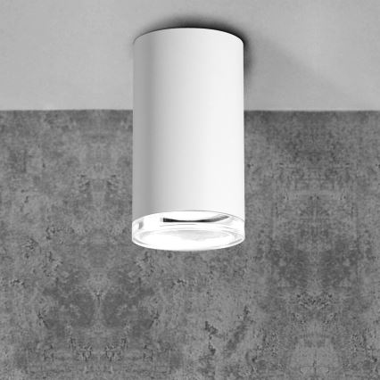 LED RGBW himmennettävä kylpyhuoneen kohdevalaisin TURYN 1xGU10/4,8W/230V 3000K IP44 valkoinen + kaukosäädin