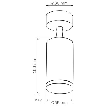 LED RGBW Himmennettävä kylpyhuoneen kohdevalaisin TURYN 1xGU10/4,8W/230V 3000K IP44 valkoinen + kaukosäädin
