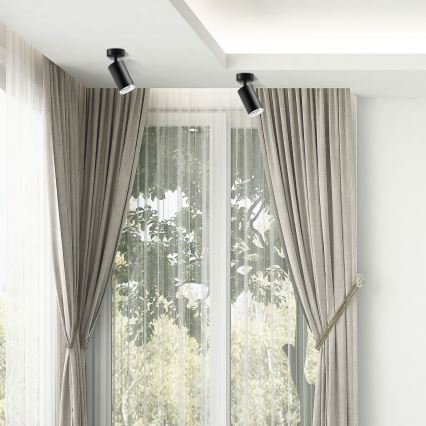 LED RGBW himmennettävä kylpyhuoneen kohdevalaisin TURYN 1xGU10/6W/230V 3000K Wi-Fi IP44 musta