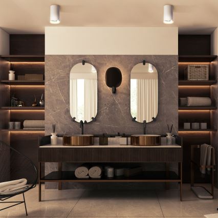 LED RGBW Himennettävä kylpyhuoneen kohdevalaisin TURYN 1xGU10/6W/230V 3000K Wi-Fi IP44 valkoinen