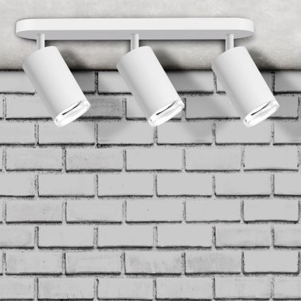 LED RGBW Himennettävä kylpyhuoneen kohdevalaisin TURYN 3xGU10/6,5W/230V 2700-6500K Wi-Fi IP44 valkoinen