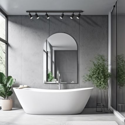 LED RGBW himmennettävä kylpyhuoneen spottivalaisin TURYN 6xGU10/6,5W/230V 2700-6500K Wi-Fi IP44 musta