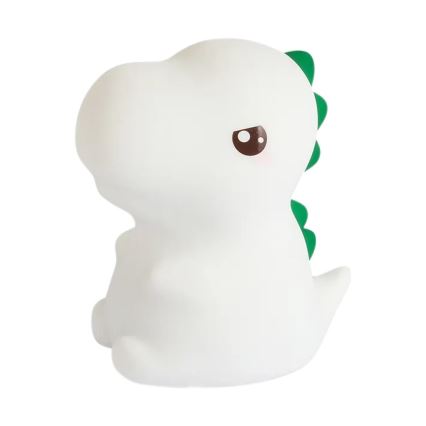 LED RGBW himmennettävä ladattava kosketustoiminen lasten yövalo DINO LED/1W/5V 1200 mAh