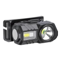 LED RGBW Himmennettävä ladattava otsalamppu USB LED/3W/5V IP43 190 kiiltävä 24 h 750 mAh