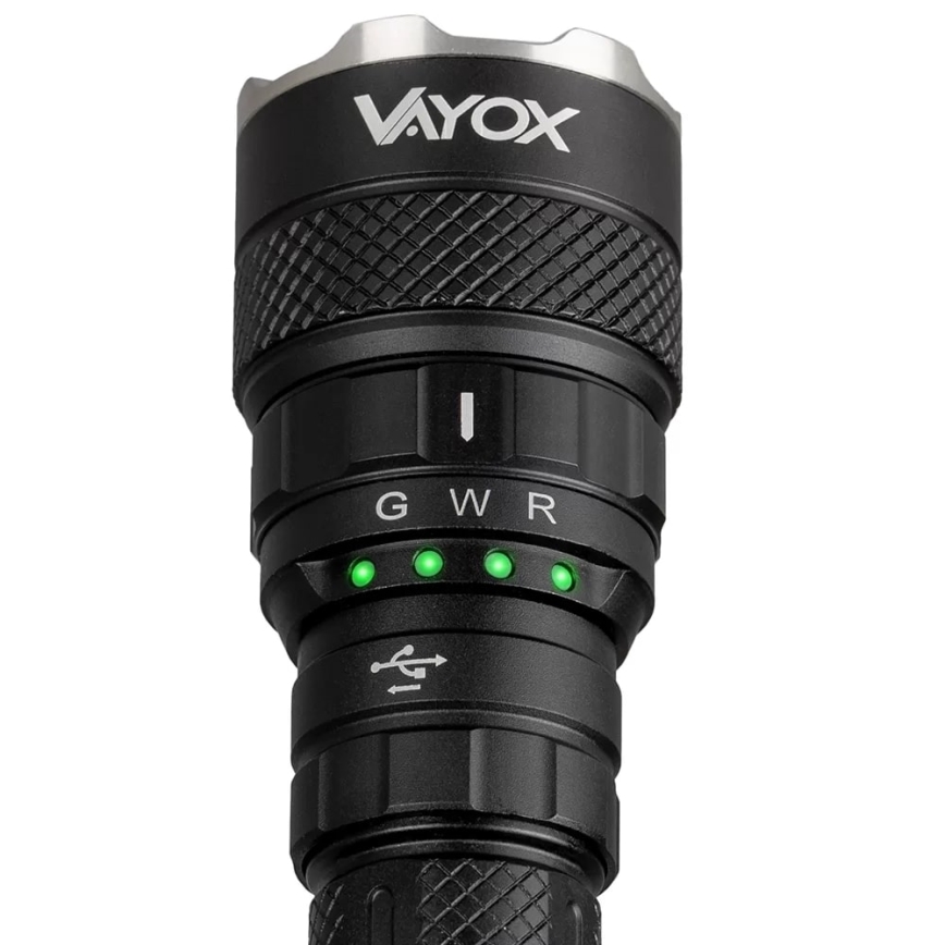 LED RGBW himmennettävä ladattava taskulamppu LED/15W/5V IP66 1500 lm 2000 mAh