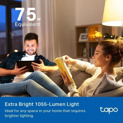 LED RGBW himmennettävä lamppu A60 E27/8,6W/230V 2500-6500K Wi-Fi - TP-Link