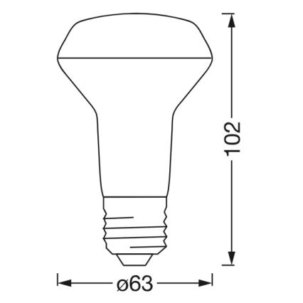 LED RGBW himmennettävä reflektorilamppu SMART+ R63 E27/4,7W/230V 2700-6500K Wi-Fi - Ledvance