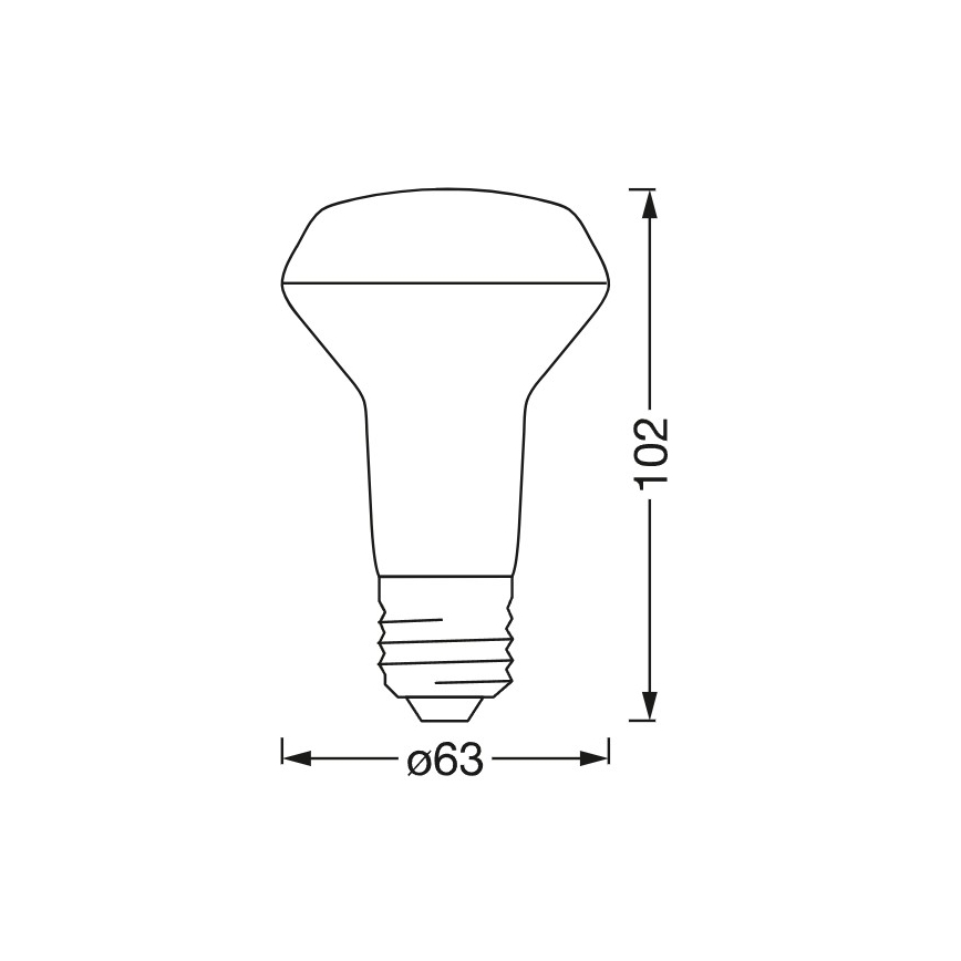 LED RGBW himmennettävä reflektorilamppu SMART+ R63 E27/4,7W/230V 2700-6500K Wi-Fi - Ledvance