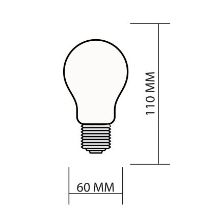 LED RGBW himmennettävä lamppu SMART A60 E27/8,5W/230V 4000K + kaukosäädin