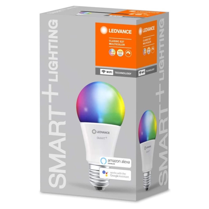 LED RGBW Himmennettävä lamppu SMART+ E27/9W/230V 2700K-6500K Wi-Fi - Ledvance