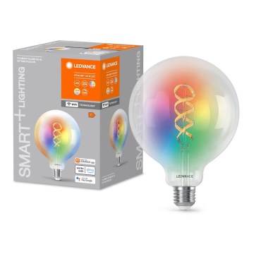 LED RGBW himmennettävä lamppu SMART+ FILAMENT E27/4,8W/230V 2700-6500K Wi-Fi - Ledvance