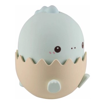 LED RGBW Himmennettävä lasten kosketus lamppu BABY DINO LED/0,75W/5V USB 1200 mAh sininen