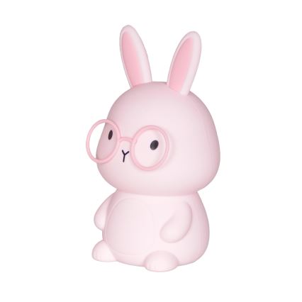 LED RGBW himmennettävä lasten kosketuslamppu FLORKA LED/1W/5V USB 1200 mAh pupu vaaleanpunainen