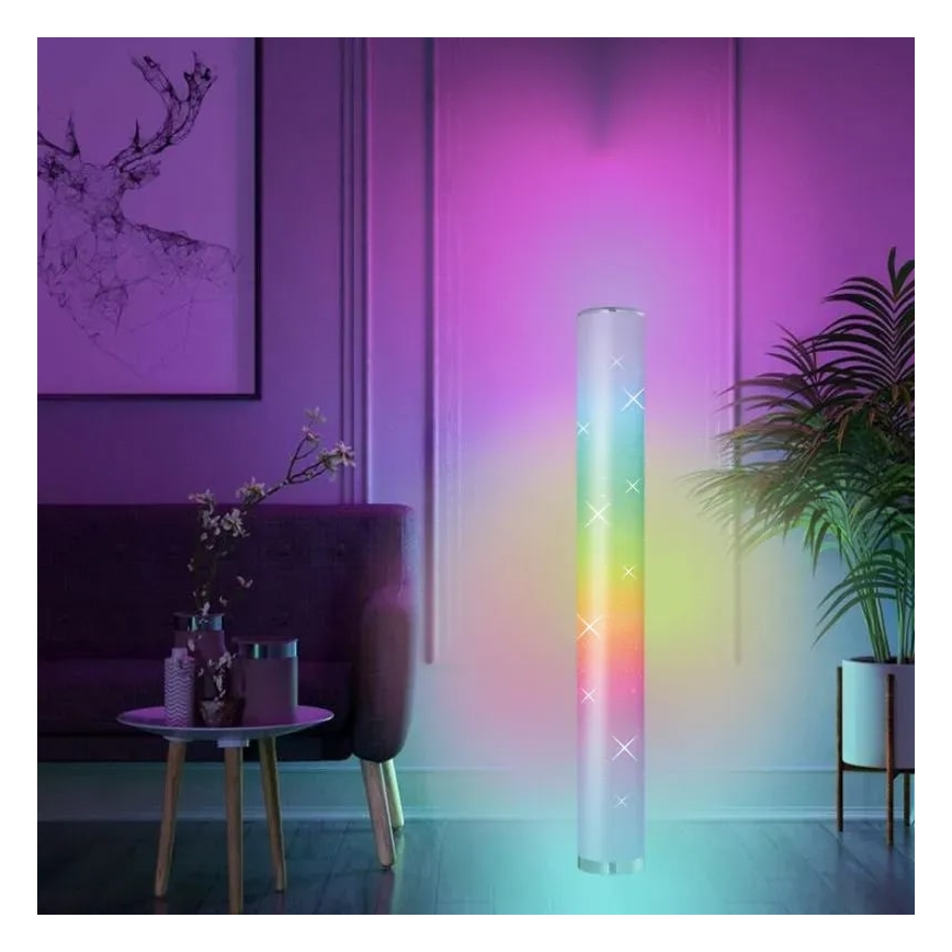 LED RGBW himmennettävä lattiavalaisin LED/12W/230V + kaukosäädin