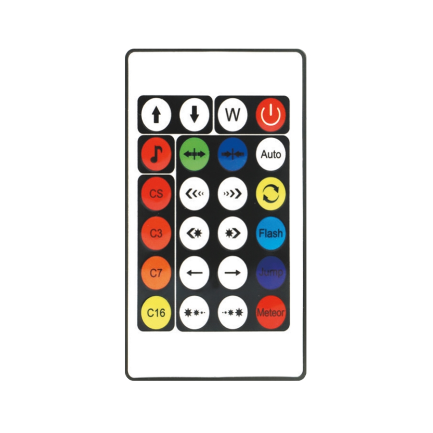 LED RGBW Himmennettävä lattiavalaisin LOLLY LED/5W/230V + kauko-ohjaus