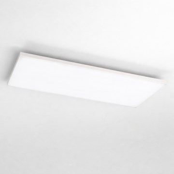 LED RGBW himmennettävä pinta-asennettava paneeli LED/13,5W/230V 3000-6500K 29,5x59,5 cm hopeanvärinen + kaukosäädin