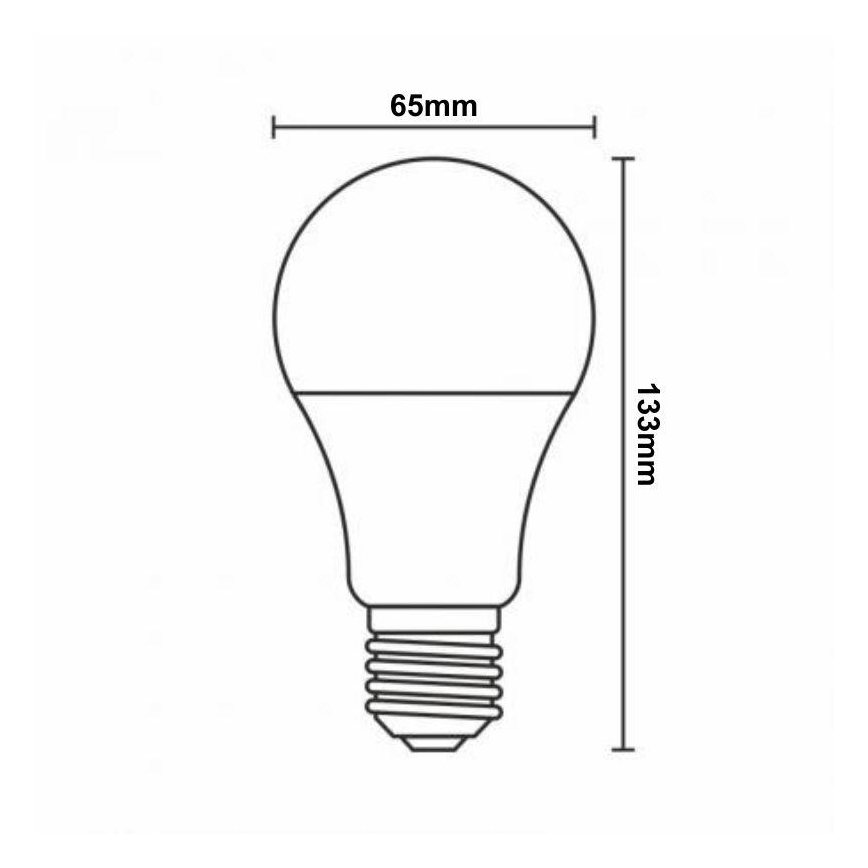 LED RGBW Himmennettävä polttimo A60 E27/15W/230V 2700-6500K Wi-Fi Tuya