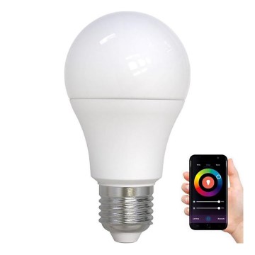 LED RGBW Himmennettävä polttimo A60 E27/9W/230V 2700-6500K Wi-Fi Tuya