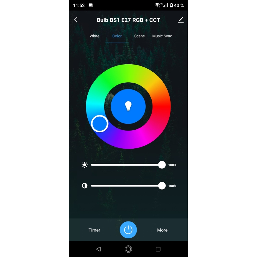 LED RGBW Himmennettävä polttimo E14/5,5W/230V 3000-6500K Wi-Fi