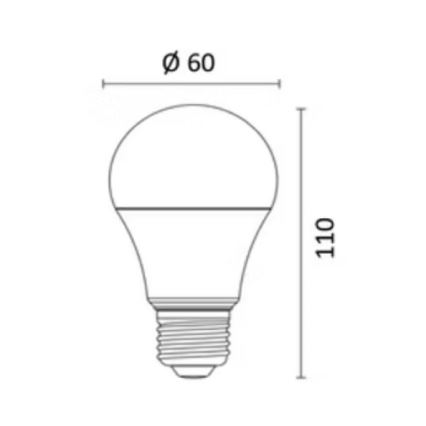 LED RGBW Himmennettävä polttimo E27/8,5W/230V 3000-6500K Wi-Fi - Reality