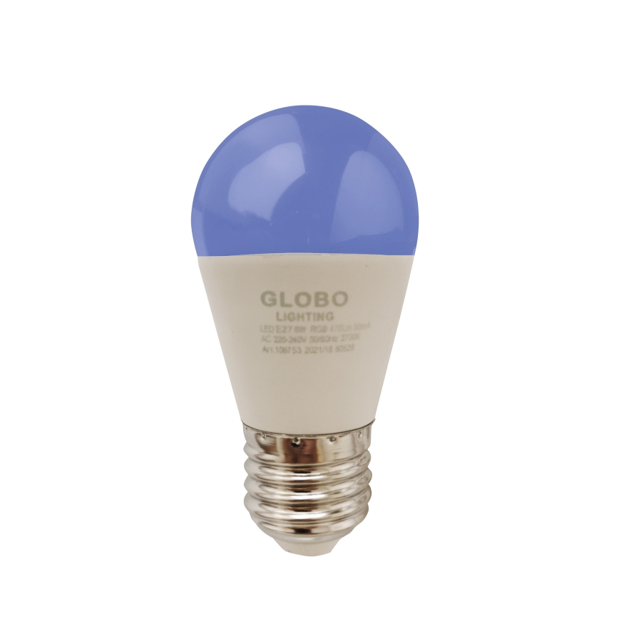 LED RGBW Himmennettävä polttimo E27/6W/230V 3000K + kauko-ohjaus - Globo