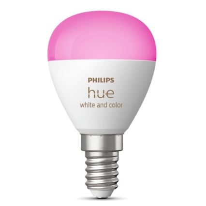 LED RGBW Himmennettävä polttimo Philips Hue White And Color Ambiance P45 E14/5,1W/230V 2000-6500K