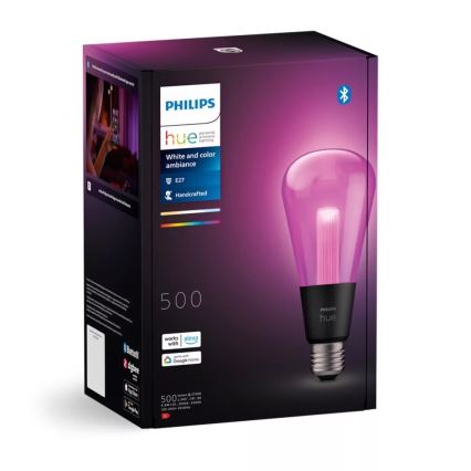 LED RGBW Himmennettävä polttimo Philips Hue White And Color Ambiance E27/6,8W/230V 2000-6500K