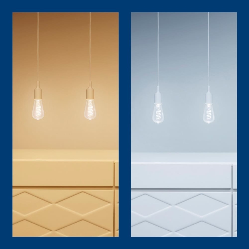 LED RGBW Himmennettävä polttimo ST64 E27/6,3W/230V 2200-6500K Wi-Fi - WiZ