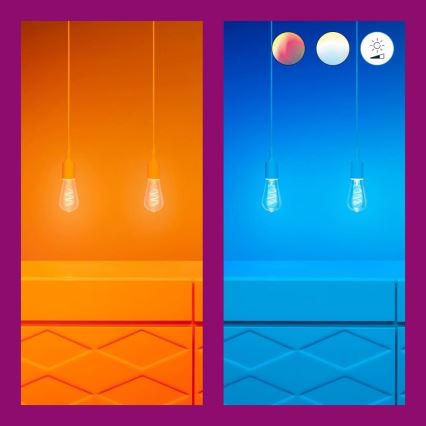 LED RGBW Himmennettävä polttimo ST64 E27/6,3W/230V 2200-6500K Wi-Fi - WiZ