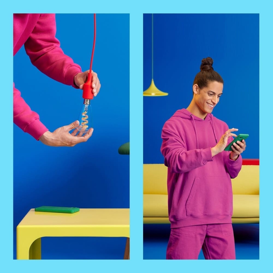 LED RGBW Himmennettävä polttimo ST64 E27/6,3W/230V 2200-6500K Wi-Fi - WiZ