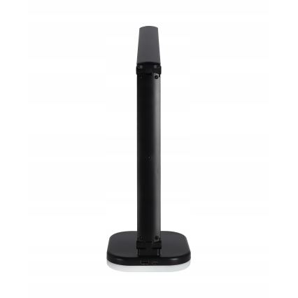 LED RGBW-himmennettävä pöytälamppu langattomalla latauksella LED/7W/5V USB musta