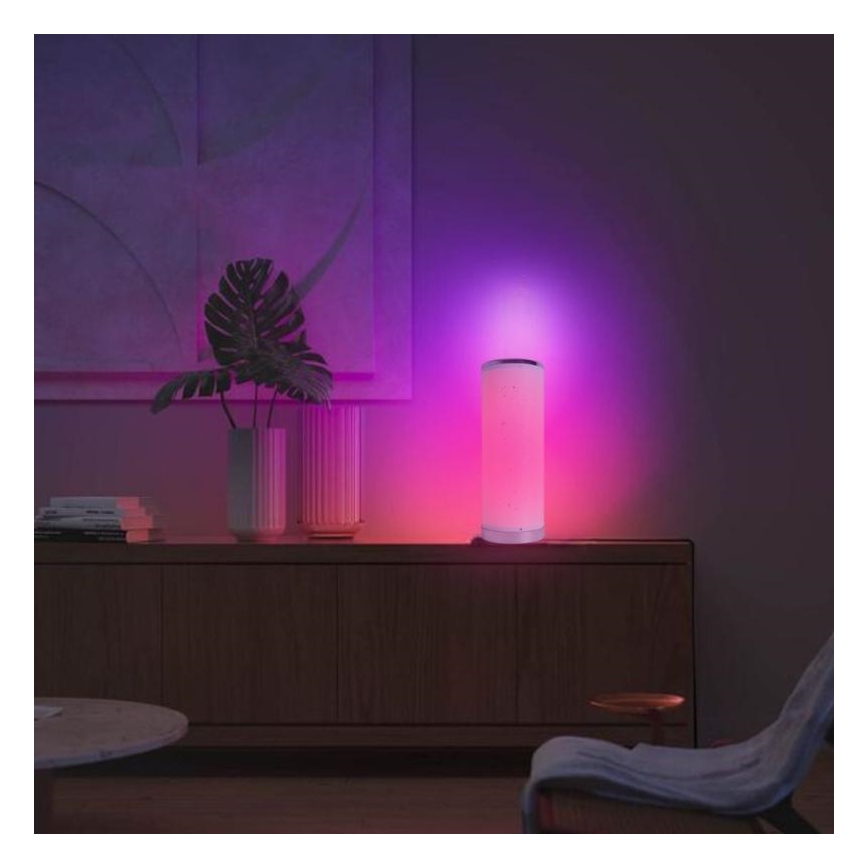 LED RGBW Himmennettävä pöytävalaisin LED/5W/230V + kauko-ohjaus