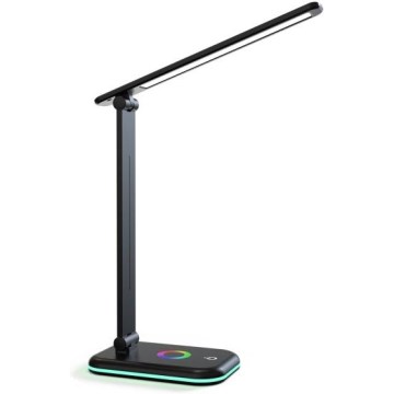 LED RGBW Himmennettävä pöytävalaisin NOBLITE LED/7W/5V 3000/4000/6500K musta