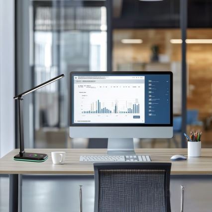 LED RGBW Himmennettävä pöytävalaisin NOBLITE LED/7W/5V 3000/4000/6500K musta