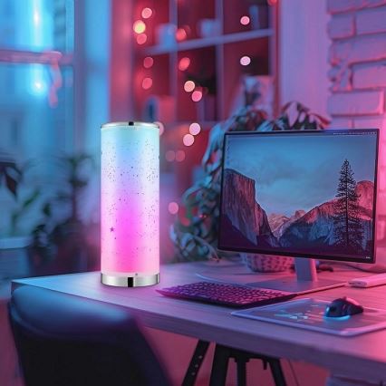 LED RGBW himmennettävä pöytävalaisin STELLA MINI LED/5W/5V + kaukosäädin