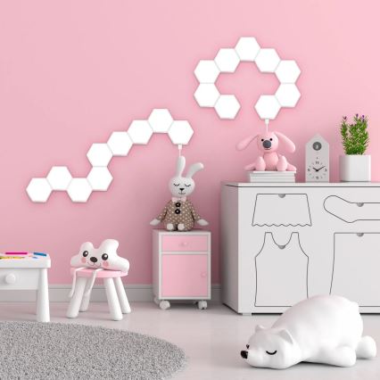 SETTI 9x LED RGBW Himmennettävä seinä koristeellinen valo MAYA LED/1W/230V + kauko-ohjaus