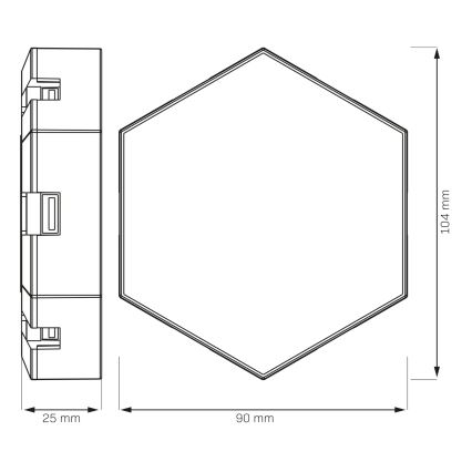SETTI 9x LED RGBW Himmennettävä seinä koristeellinen valo MAYA LED/1W/230V + kauko-ohjaus