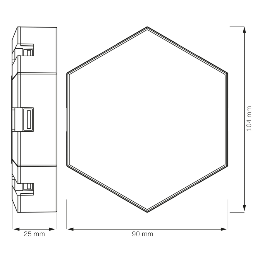 SETTI 9x LED RGBW Himmennettävä seinä koristeellinen valo MAYA LED/1W/230V + kauko-ohjaus