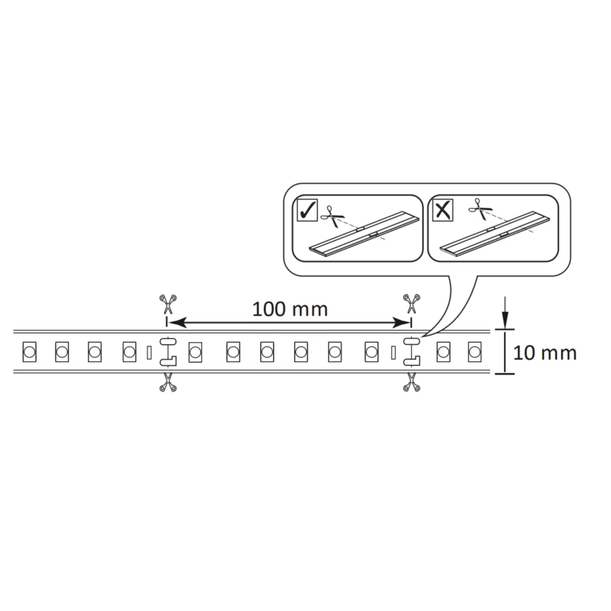 LED RGBW himmennettävä ulkokäyttöön sopiva nauha 5m LED/24W/12V IP65